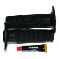 Link Motorcycle Hand Grips  Off Road Half Waffle  Black