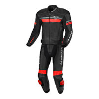 Macna Diabro Leather Suit 2 Piece Black/Red