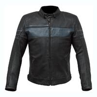 Merlin Holden Leather Jacket Black/Blue