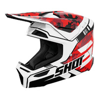 Shot Furious Youth Flash Helmet Red Glossy