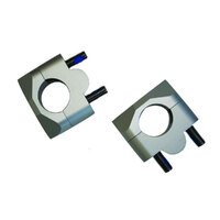 CPR Tapered Handlebar Conversion Clamp KIT 22MM TO 28.6MM - Silver