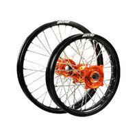 States MX Wheel SET KTM 85SX SW 04-20 - Black/Orange/Silver Product thumb image 1