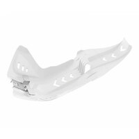 Polisport Fortress Skid Plate W/Linkage Guard KTM/Husqvarna - White sku:75-846-90W