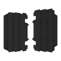 Polisport Radiator Louvres Kawasaki KX - Black sku:75-847-24K