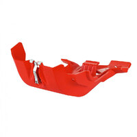 Polisport Fortress Skid Plate W/Link Honda CRF450R 21-22 - Red