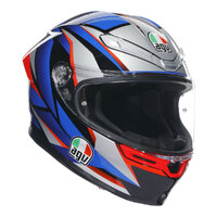 AGV K6 S Helmet Slashcut Blue/Red
