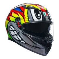 AGV K3 Helmet Birdy 2.0 Grey/Yellow/Red