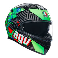 AGV K3 Helmet Kamaleon Black/Red/Green