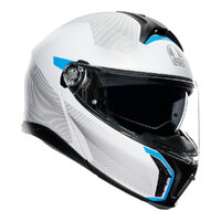 AGV Tourmodular Helmet Frequency Light Grey/Blue