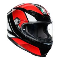 AGV K6 Helmet Hyphen BLK/Red/WHT