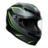 AGV K6 Helmet Flash Grey/Black/Lime Product thumb image 1