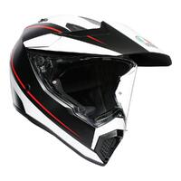 AGV AX9 Pacific Adventure Helmet Matt Black/White/Red
