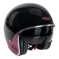 Nitro X582 Tribute Helmet Black/Candy Red