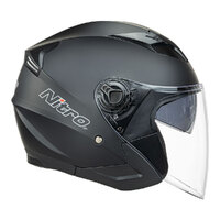 Nitro X780JET Helmet Satin Black Product thumb image 1