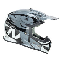 Nitro MX700 Off Road Helmet Satin Black/Gunmetal