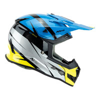 Nitro MX700 Recoil Off Road Helmet Blue/Black/Grey/Fluro Product thumb image 1