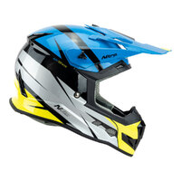 Nitro MX700 Recoil Off Road Helmet Blue/Black/Grey/Fluro