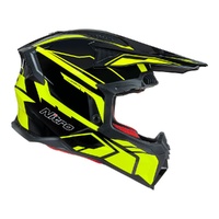 Nitro Helmet MX710 Shard II Fluro Yellow/Black