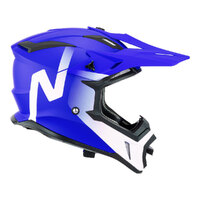 Nitro MX760 Off Road Helmet Satin Blue/White Product thumb image 1