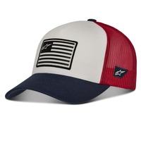 Alpinestars Flag Snapback Hat White/Navy/Red Product thumb image 1