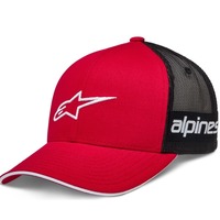 ALPINESTARS BACK STRAIGHT HAT RED/BLACK