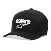 Alpinestars Heritage Blaze Hat Curved Flex Black/White
