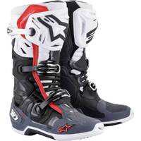 ALPINESTARS TECH 10 SUPERVENTED OFF ROAD BOOTS BLACK/WHITE/GREY
