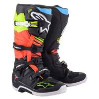 Alpinestars Tech 7 Off Road Boots Black/Fluro Yellow/Fluro Red 