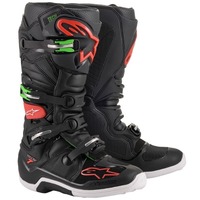 Alpinestars Tech 7 Off Road Boots Black/Red/Green