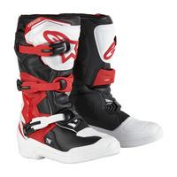 ALPINESTARS TECH 3S YOUTH BOOTS WHITE/BLACK/BRIGHT RED