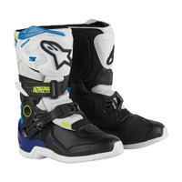 Alpinestars Tech 3S Kids Boots White/Black/Enamel/Blue