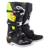 Alpinestars Tech 5 Off Road Boots Black/FLU Red/FLU Yellow