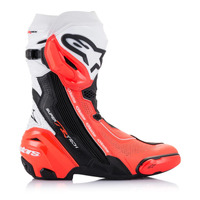 Alpinestars Supertech R V2 Vented Boot Black/White/Red Fluro