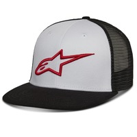 Alpinestars Corp Trucker Hat White BLK Red Product thumb image 1