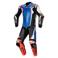Alpinestars Racing Absolute V2 1 PC Suit Metallic Blue/Black/White/Red 