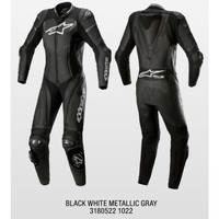 Alpinestars Womens GP Plus 1PCE Suit Black/White/Metallic Grey