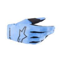 Alpinestars 2024 Youth Radar Gloves Light Blue/Black