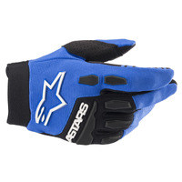 Alpinestars 2022-2024 Youth Full Bore Gloves Blue/Black