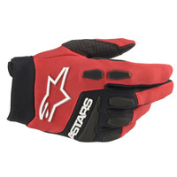 Alpinestars 2022-2024 Youth Full Bore Gloves Bright Red/Black