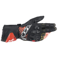 Alpinestars GP Tech V2 Gloves Black/White/Red Fluro