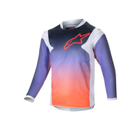 Alpinestars 2024 Kids Racer Hoen Jersey Light Grey/HOT Orange/Black