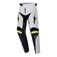 Alpinestars 2024 Youth Racer Lucent Pants White/Neon Red/Fluro Yellow