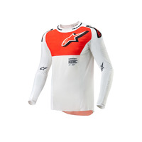 Alpinestars 2024 Supertech Ward Jersey White/HOT/Orange