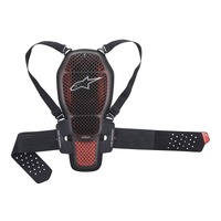 ALPINESTARS NUCLEON KR1 CELL BACK PROTECTOR w/STRAPS RED/BLACK