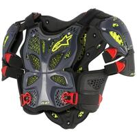 ALPINESTARS A10 CHEST ARMOUR BLACK/RED/YELLOW