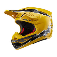 Alpinestars Supertech SM10 Ampress Helmet ECE 22.06 Black/Yellow Gloss 