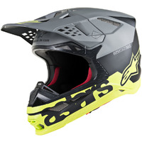 Alpinestars Supertech SM8 Radium Off Road Helmet Matte Black/Fluro Yellow