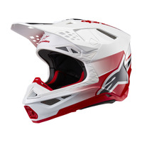 Alpinestars Supertech SM10 Unite Helmet ECE 22.06 Red/White Gloss