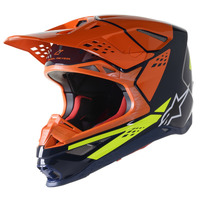 Alpinestars SM8 Factory Off Road Helmet Blue/FLU ORG/FLU YEL