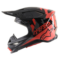 Alpinestars Supertech SM8 Echo ECE Off Road Helmet Black Dark Gray